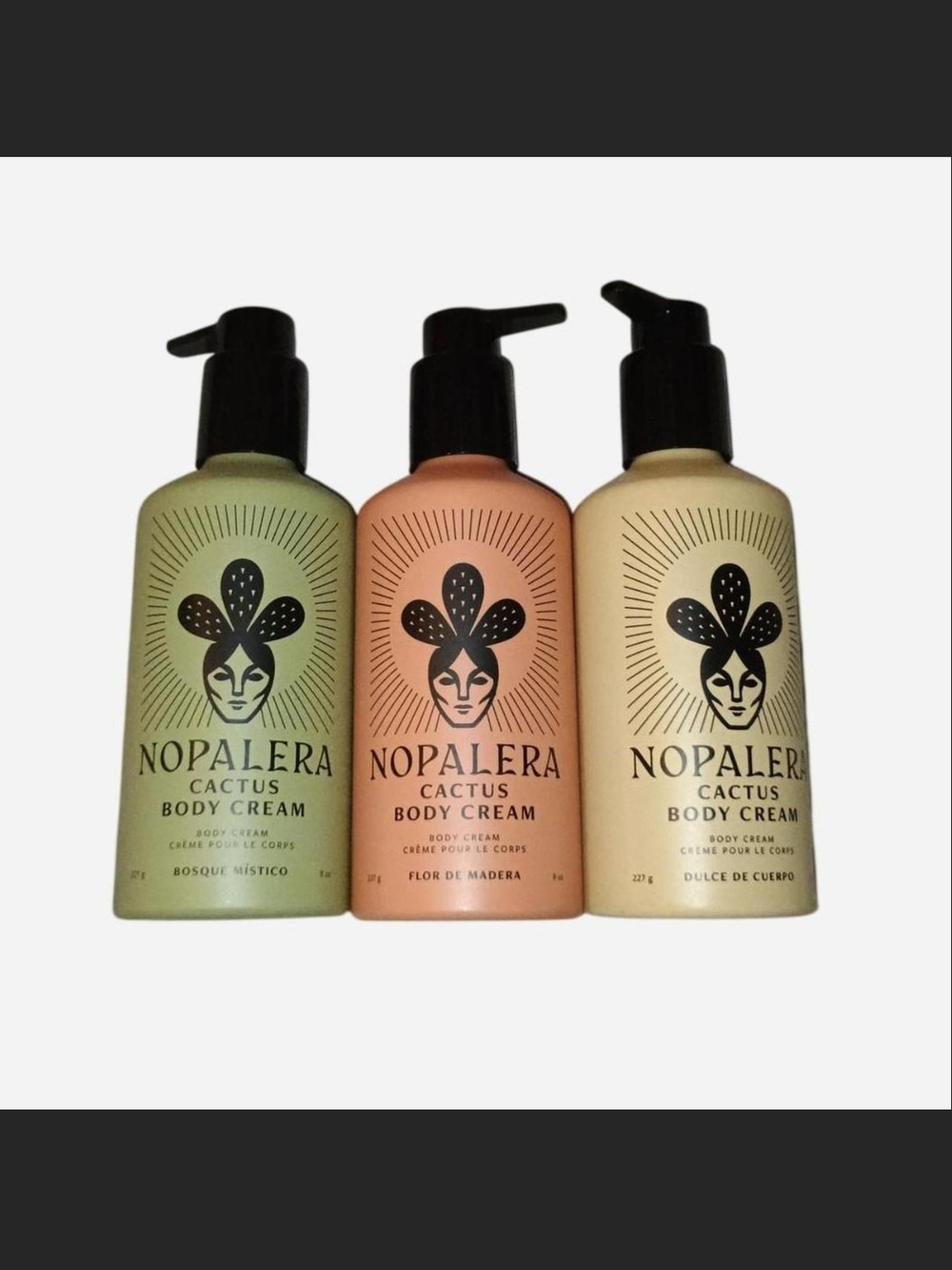 Cactus Body Cream Trio - Green, Peach, Cream